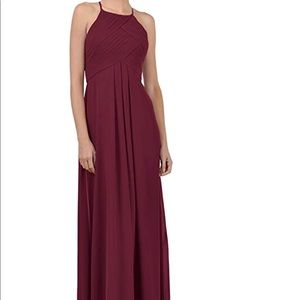 Long Chiffon Bridesmaid Dress
